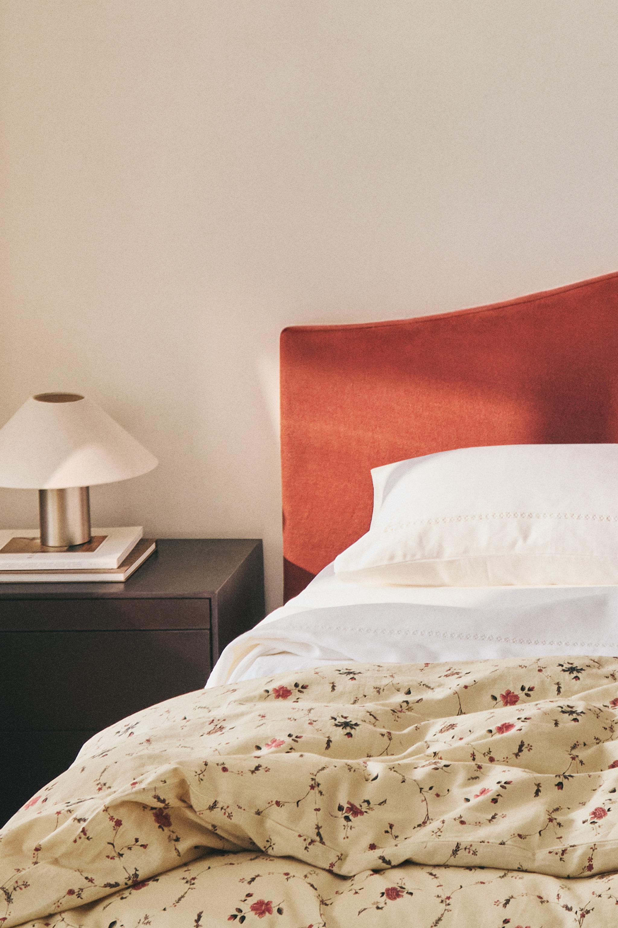 COTTON LINEN FLORAL DUVET COVER | KATHARINE POLE